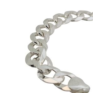 Beautiful 925 Sterling Cuban Chain Bracelet 8"